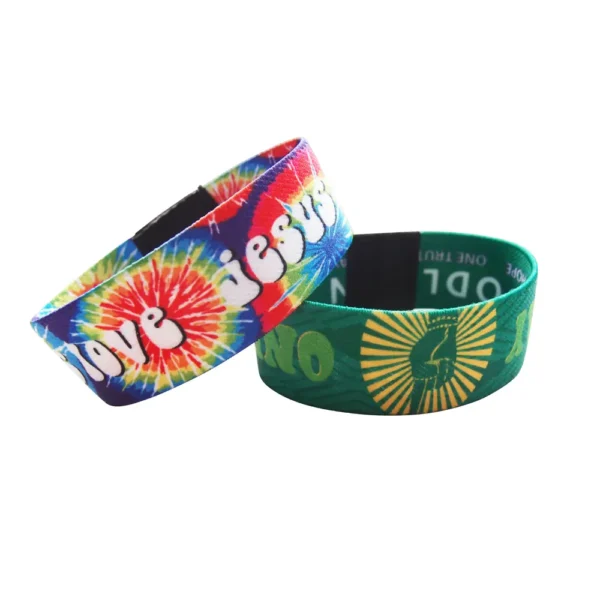 High-quality custom wristbands by Genuine Printers for events and branding.