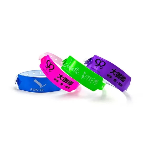 Custom Wide Vinyl Wristbands - Image 2