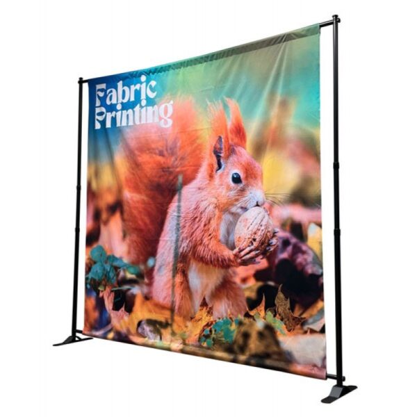 Adjustable Telescopic Fabric Banner with Frame - Image 2