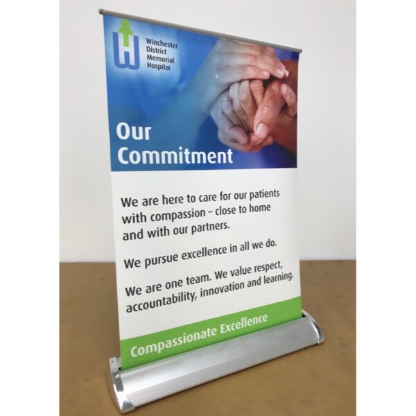 Table top Roll Up Banner 11.25 x 17