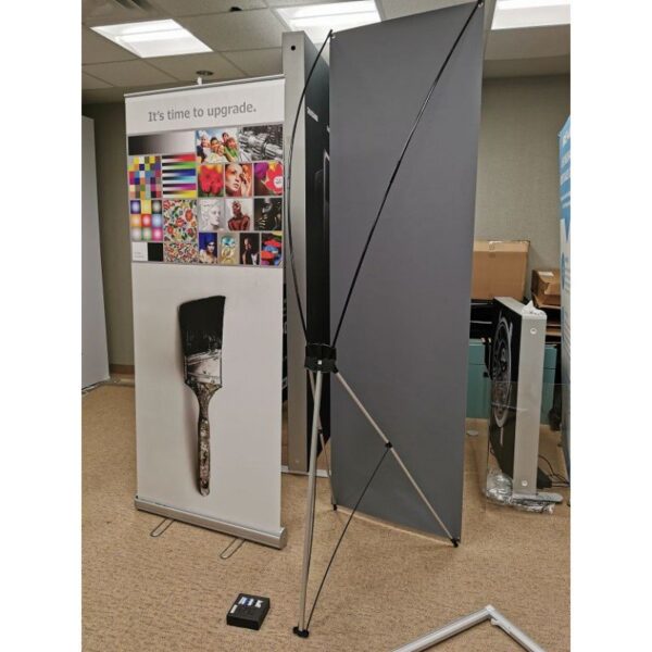 X Stand Banner with frame 28 x 96